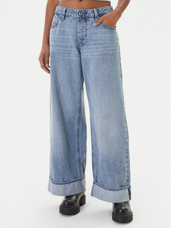 G-Star Raw Jeansy Roxx D28394-D536 Błękitny Wide Leg