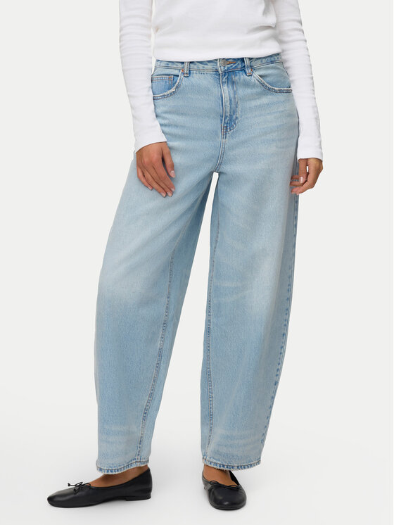 Vero Moda Jeansy Billie 10330900 Niebieski Barrel Fit