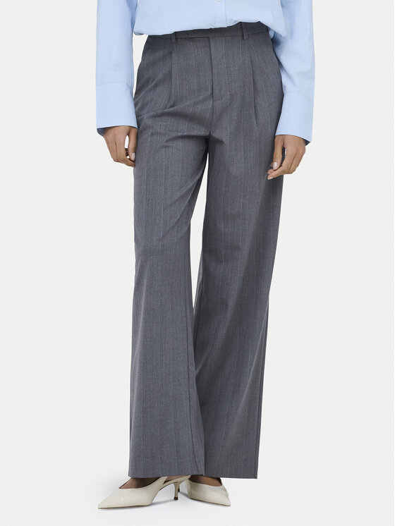 ONLY Spodnie materiałowe Jackie 15364312 Szary Wide Leg