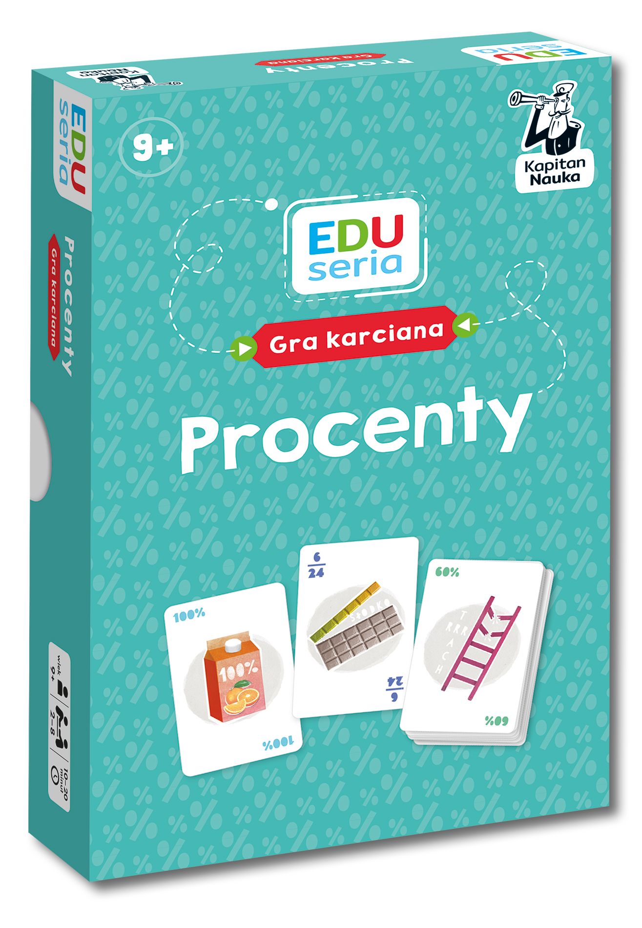 EDUseria. Procenty. Gra karciana. Kapitan Nauka - Bożena Dybowska, Anna Grabek - gra