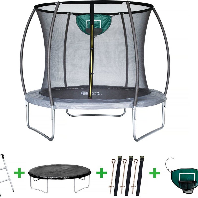 Trampolina z siatką wewnętrzną 