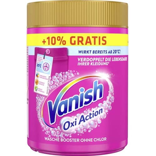 Vanish Oxi Action odplamiacz proszek do prania białe kolory 605 g mocny