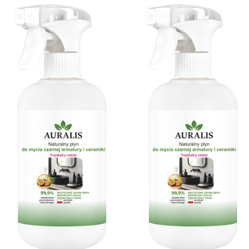 Auralis płyn do czarnej armatury i ceramiki Tropikalny nektar 2x500ml