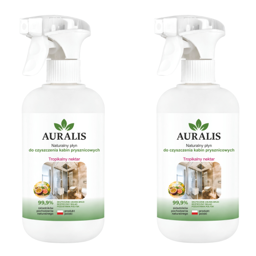 Auralis płyn do kabin prysznicowych Tropikalny nektar 2x500ml połysk
