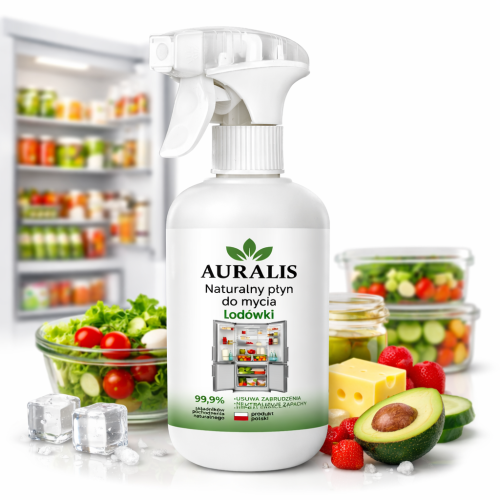 Płyn do Mycia Lodówki Auralis Naturalny - Do Wnętrza, Półek i Zamrażarek, 500 ml