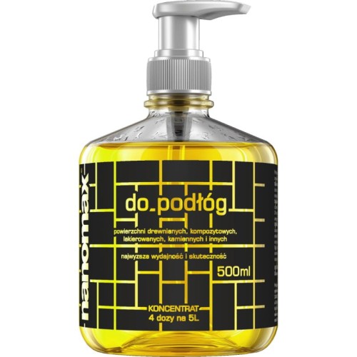 Nanomax do podłóg koncentrat 500 ml z dozownikiem wydajny płyn do mycia