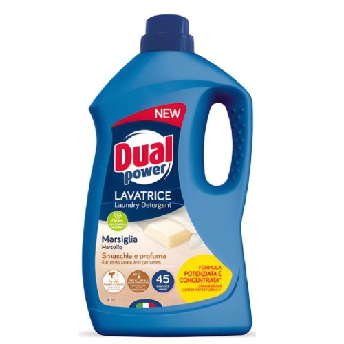 Dual Power Płyn do prania Marsiglia 1800 ml – skuteczne pranie i świeżość mydła marsylskiego