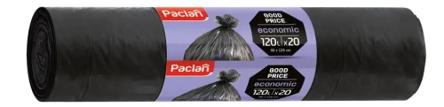 Paclan Economic worki na śmieci uniwersalne 120 L 20 szt mocne worki do odpadów