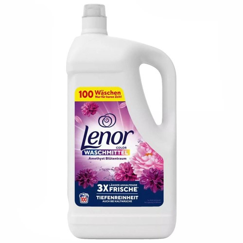 Lenor Amethyst żel do prania kolorów 5 L koncentrat do 100 prań świeży zapach