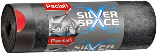 Paclan Silver Space 60l 10 sztuk worki na śmieci