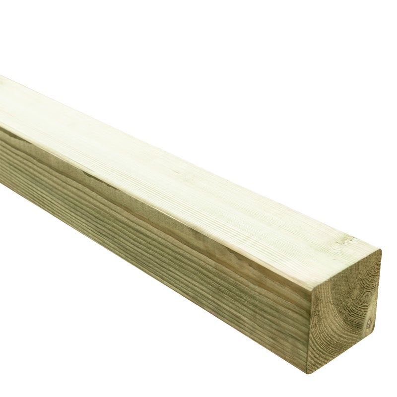 Słupek ogrodzeniowy krawędziak 7x7x180 cm strugany fazowany naturalny STELMET