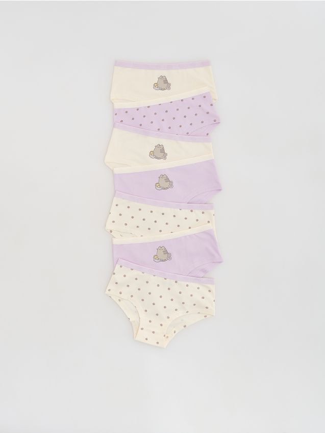 Reserved - Bawełniane majtki Pusheen 7 pack - wielobarwny
