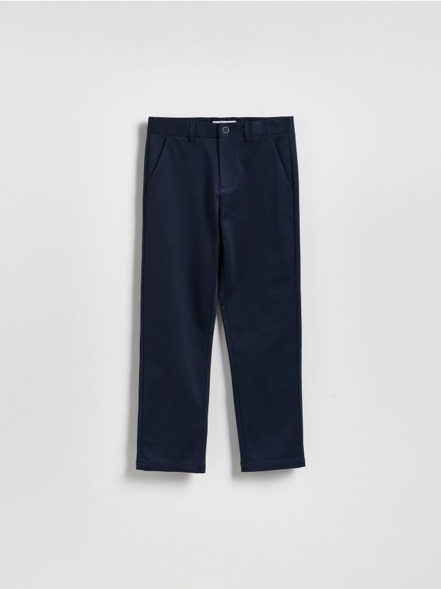 Reserved - Eleganckie spodnie - granatowy