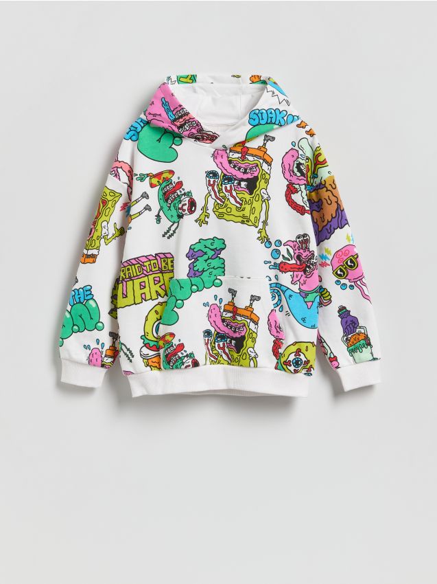 Reserved - Bluza SpongeBob - biały
