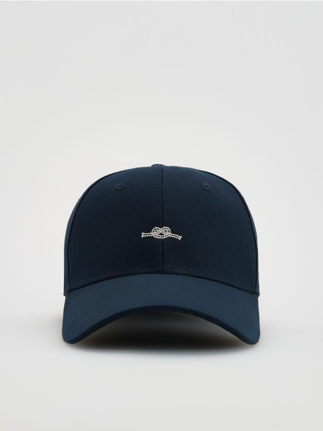 Reserved - Czapka baseball z haftem - granatowy