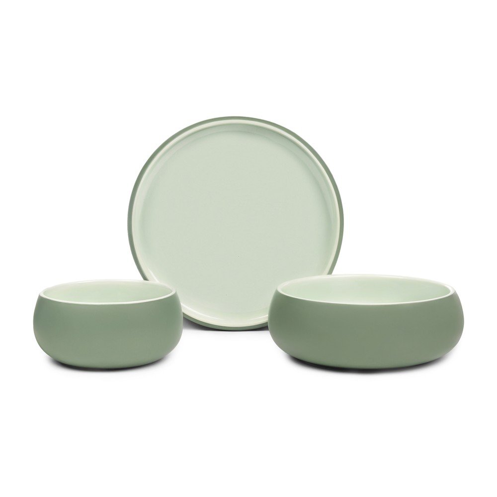 Kamionkowy zestaw talerzy 3 szt. Aura Nomi – Bonami Selection