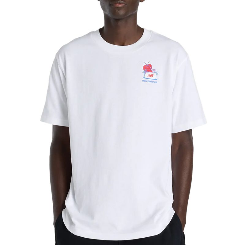 Koszulka męska New Balance MT61Y1F6WT - biała