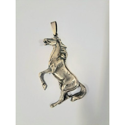 Wróbel Wisiorek dębujący koń