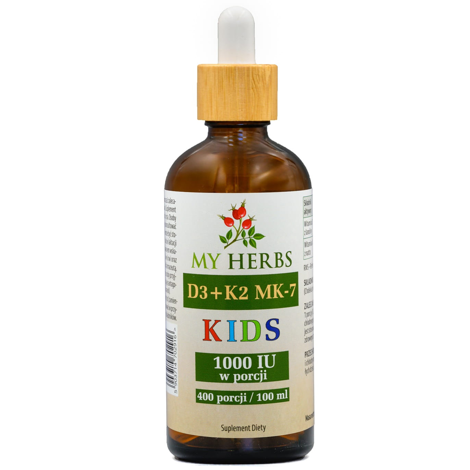 My Herbs D3 + K2 MK-7 Kids 1000IU, 100 ml