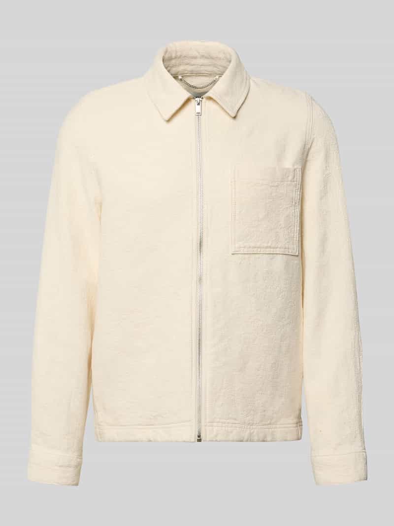 Kurtka z zamkiem błyskawicznym i brustaszą