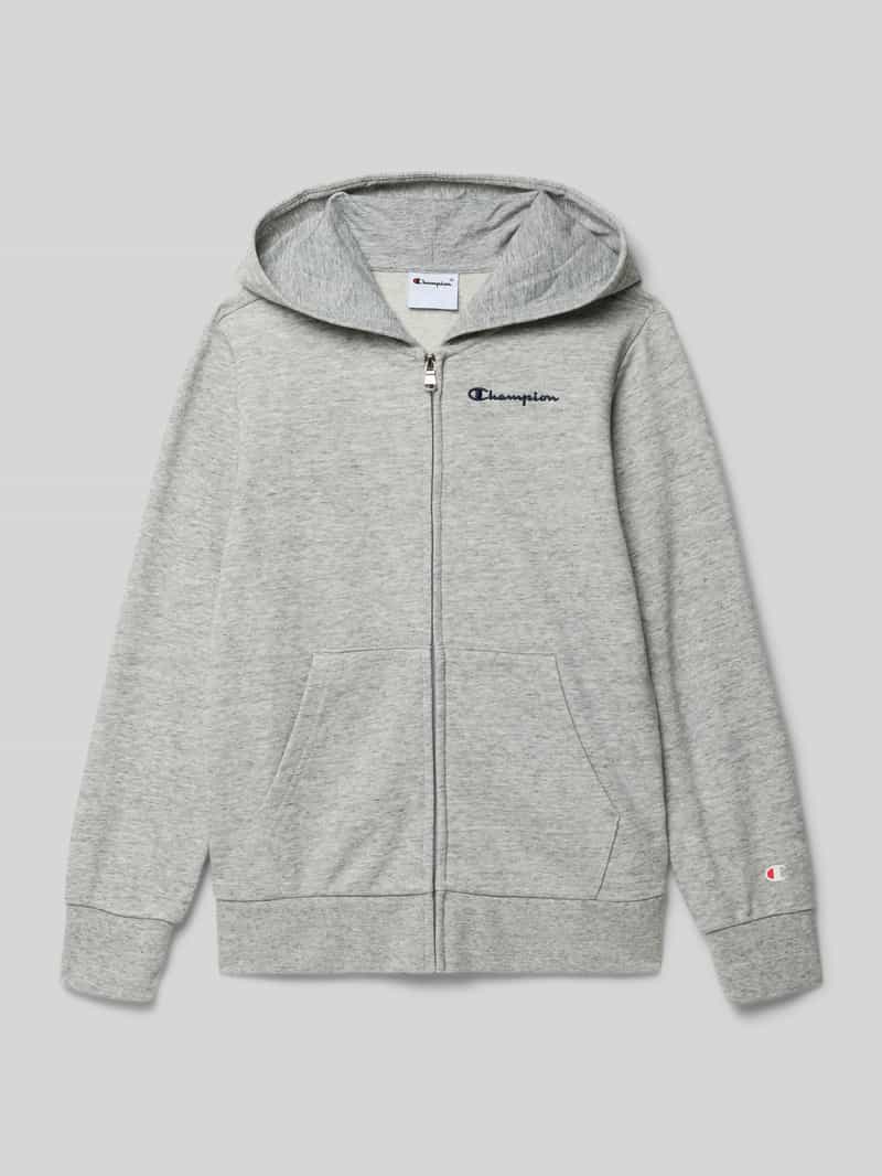 Bluza rozpinana o kroju regular fit z wyhaftowanym logo