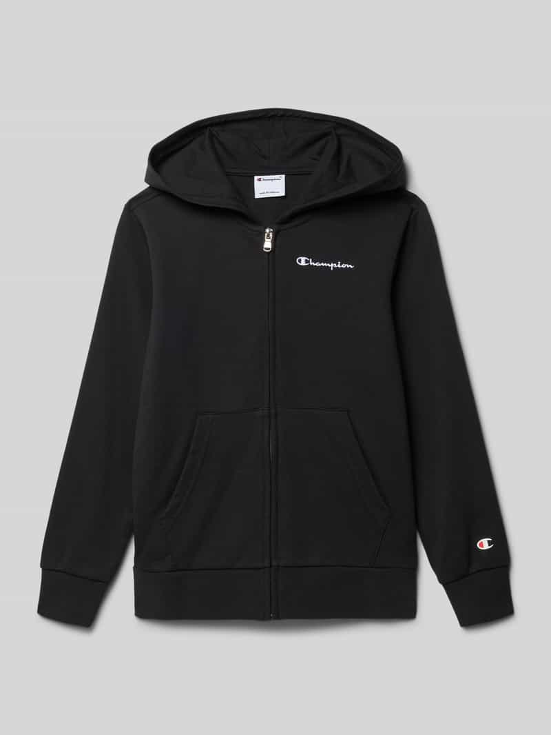 Bluza rozpinana o kroju regular fit z wyhaftowanym logo