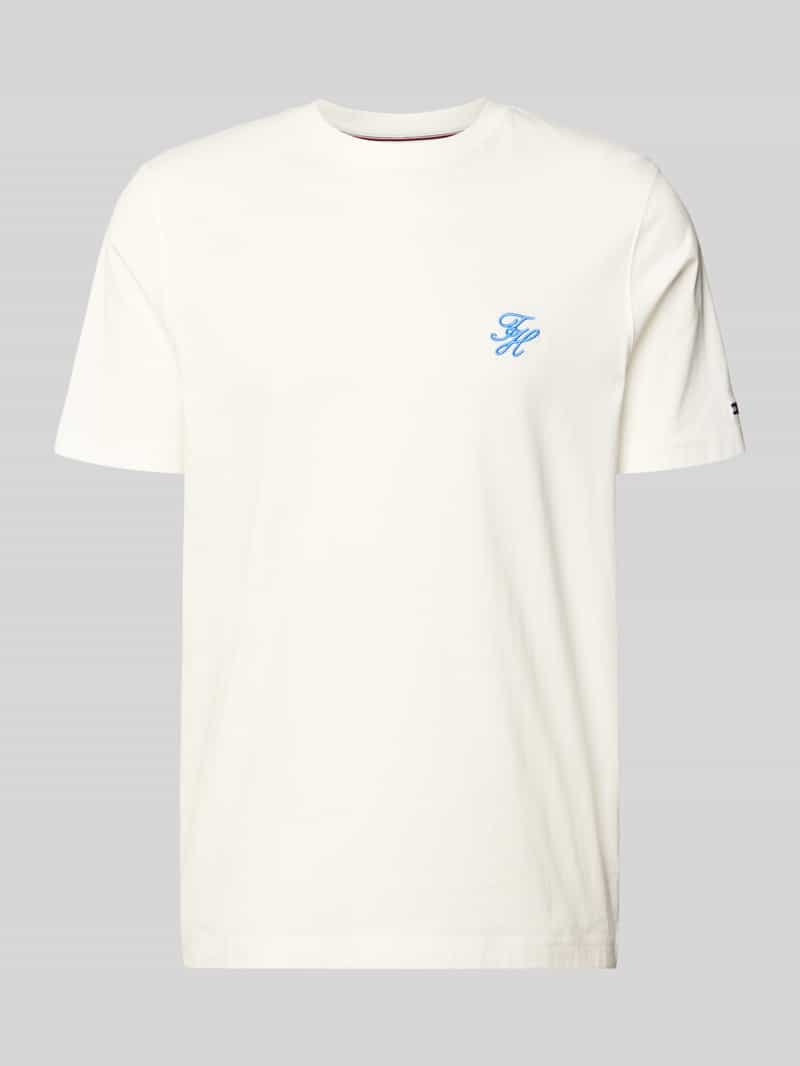 t-shirt o kroju regular fit z czystej bawełny