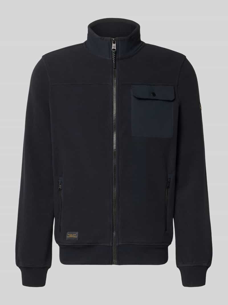 Bluza rozpinana ze stójką i brustaszą