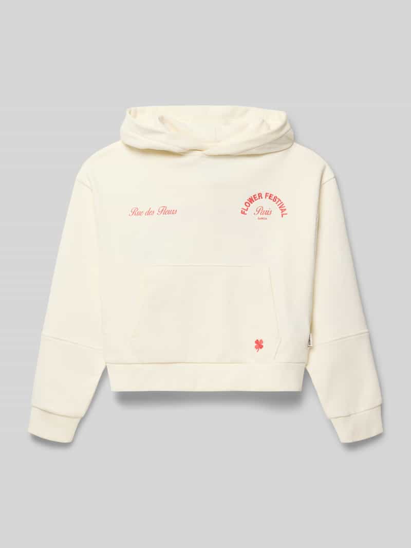 Bluza z kapturem o kroju regular fit z wyhaftowanym motywem