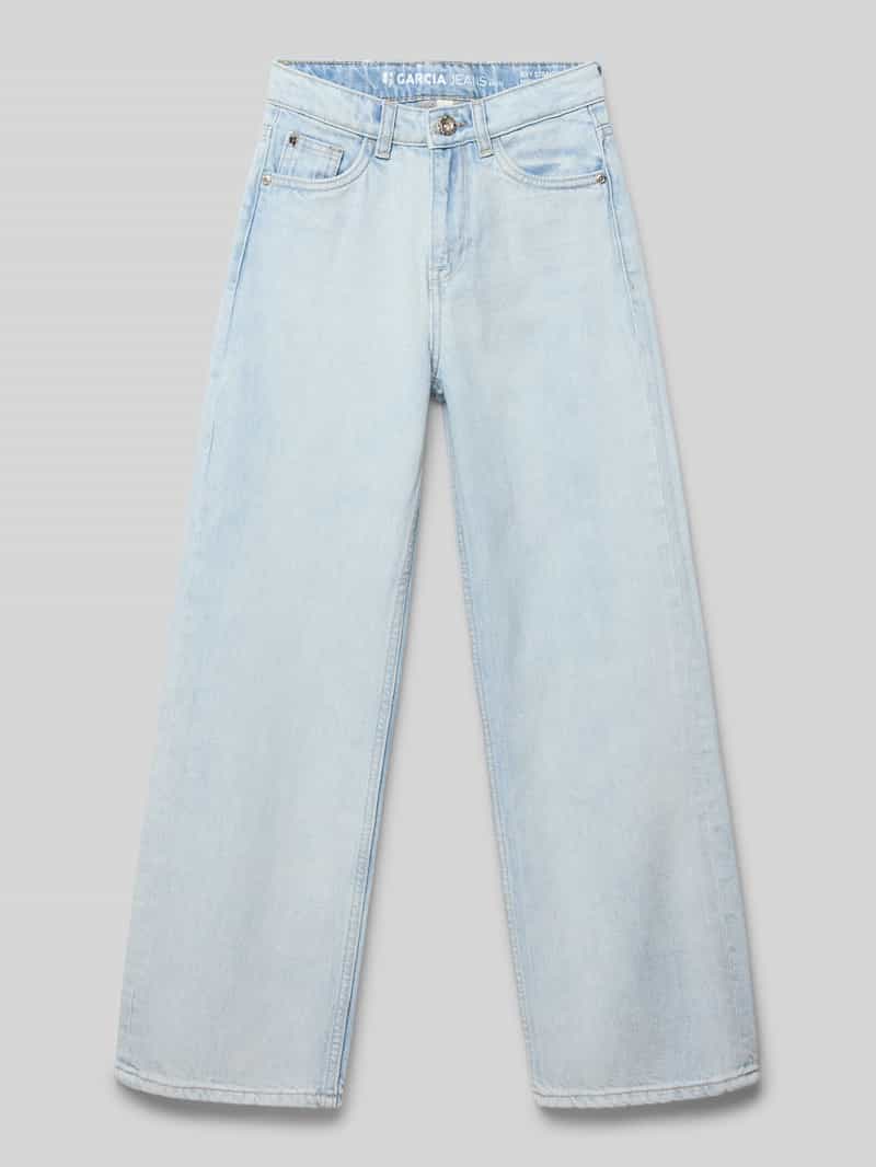 Jeansy o prostym kroju zapięcie na guzik model 'Ilvy'