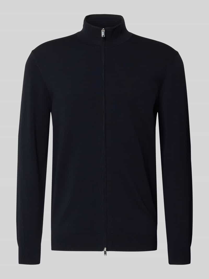 Kardigan ze stójką i zamkiem błyskawicznym dwustronnym