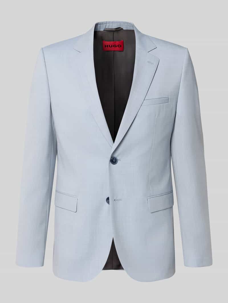 Marynarka garniturowa o kroju super slim fit z mieszanki żywej wełny model 'ARTI'