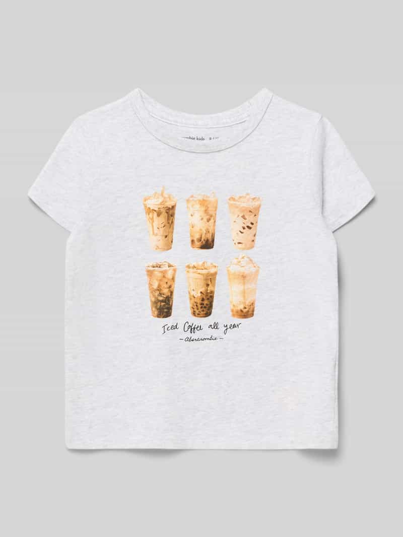 t-shirt z detalem z logo model 'CLASSIC'