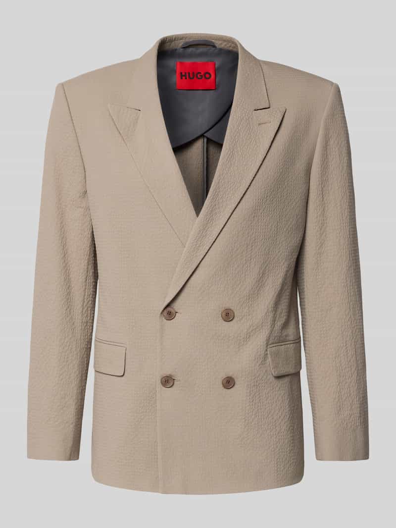 Marynarka garniturowa o kroju slim fit z mieszanki bawełny model 'HENRY'