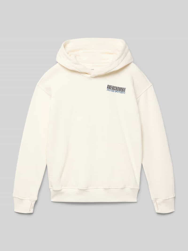 Bluza z kapturem z wyhaftowanym logo