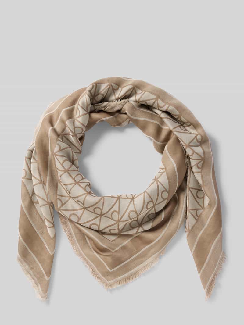 Chusta z modalu we wzór na całej powierzchni