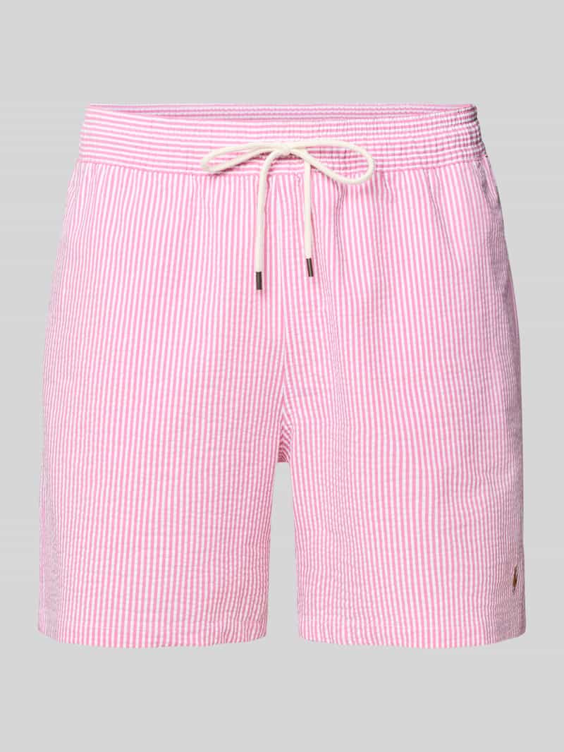 spodenki kąpielowe o kroju regular fit z mieszanki bawełny model 'TRAVELER'