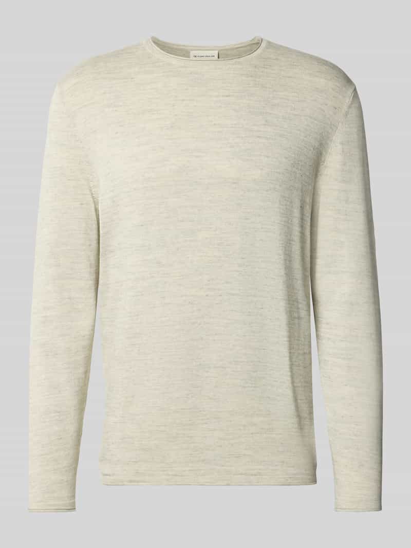 sweter z dzianiny o kroju regular fit z mieszanki bawełny model Space dye