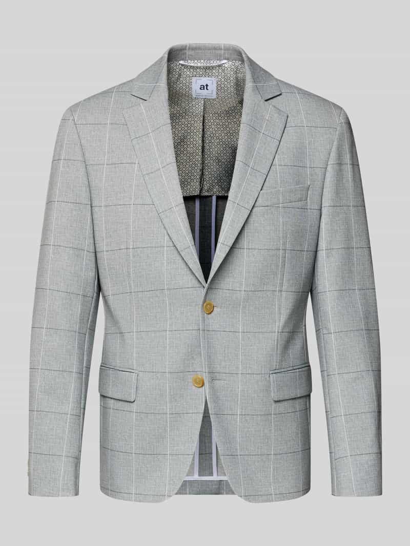 marynarka na 2 guziki o kroju slim fit z kieszeniami z patką