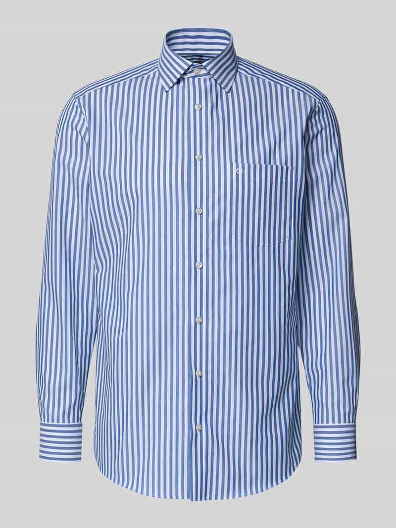 Koszula biznesowa o kroju regular fit z kołnierzykiem typu kent