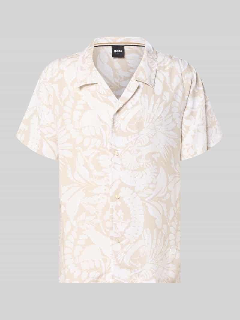 Koszula casualowa o kroju regular fit z czystej wiskozy model 'BEACH'