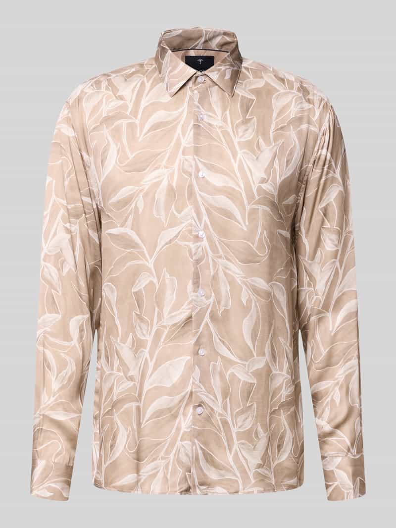 Koszula o kroju loose fit biznes z wiskozy model 'Matty'