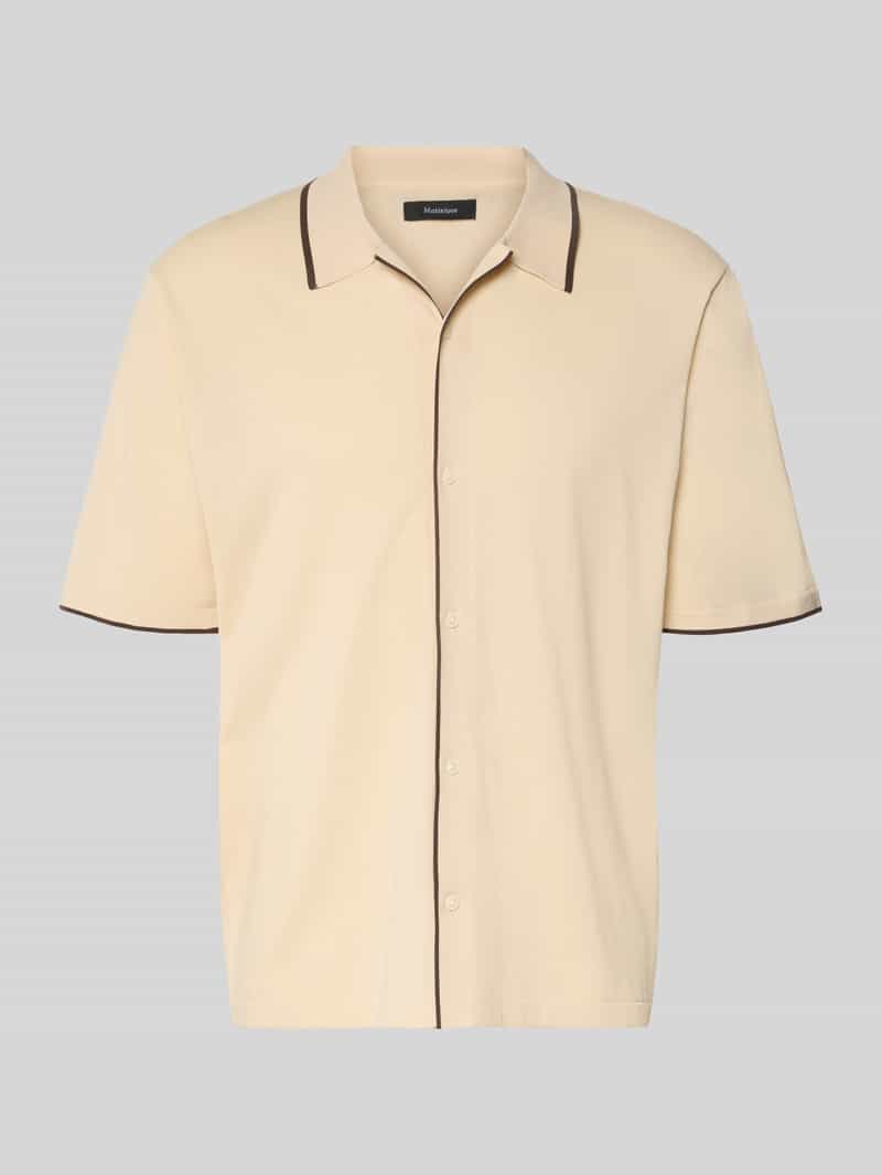 Koszula casual o kroju regular fit w dzianinowym wyglądzie model 'Apolo'