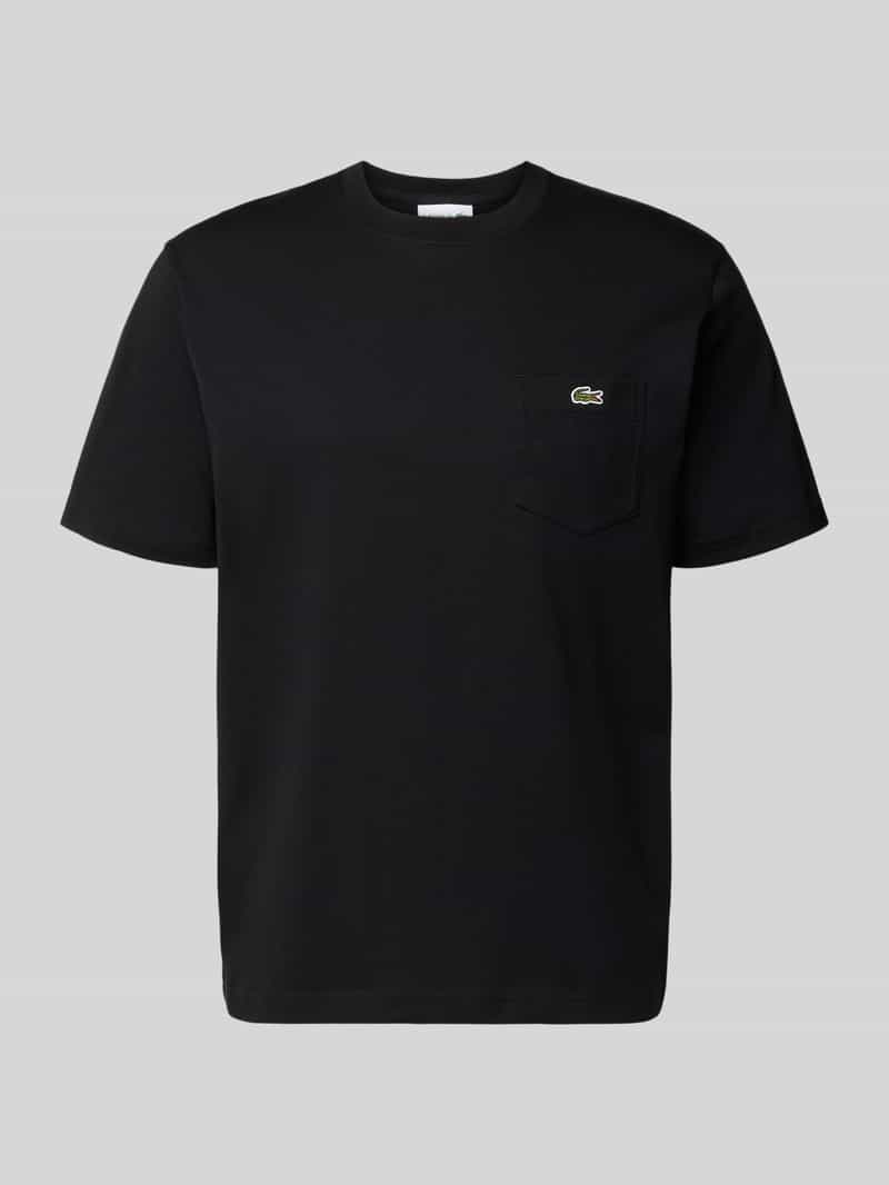 t-shirt o kroju regular fit z czystej bawełny