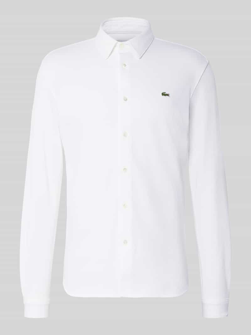 koszula casualowa o kroju slim fit z czystej bawełny