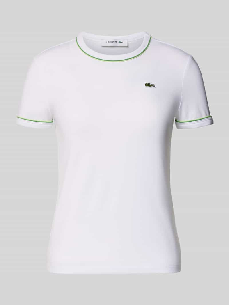 t-shirt o kroju slim fit z mieszanki bawełny