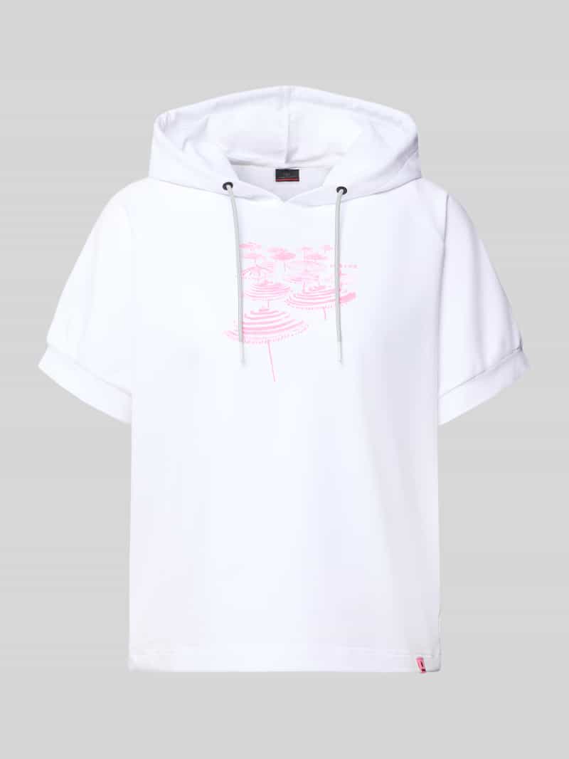 t-shirt z mieszanki bawełny z kapturem model 'SHARON3'