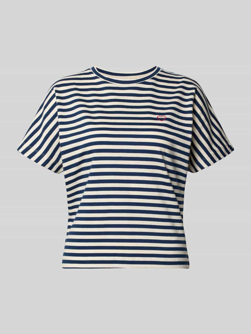 t-shirt z wzór w paski model 'Salentine stripe'