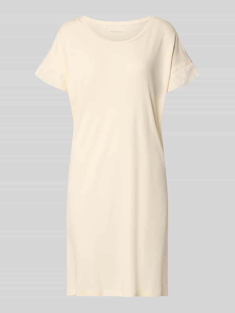 Koszula nocna z krótkim rękawem z okrągłym dekoltem