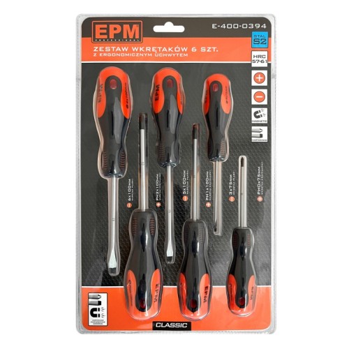 ZESTAW WKRĘTAKÓW 6 SZTUK CLASSIC
